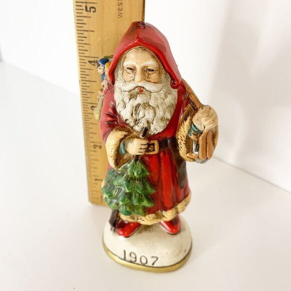 Vintage Memories of Santa Figurine 1907 Christmas Reproductions Inc 1985 - Picture 4 of 4